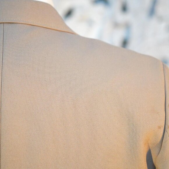 Towncraft 42S Men’s Blazer Beige Gold Buttons USA Made Classic Fit Vintage - Picture 7 of 15